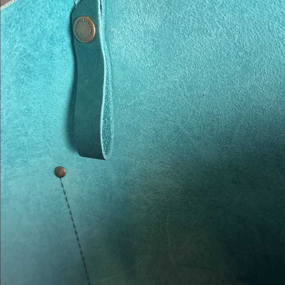 Elegant Portland hand made real leather Tote Bag. B24 - Picture 3 of 10
